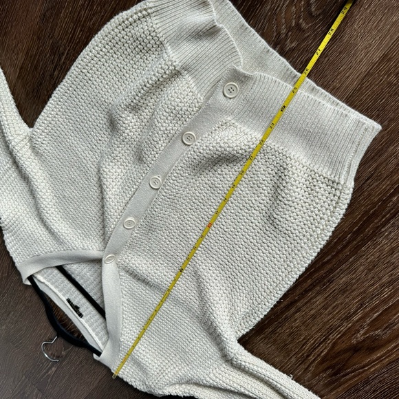 QUALFORT Cardigan Sweater 100% Cotton Button-Down Oversized Knit Cardigans - Picture 7 of 9